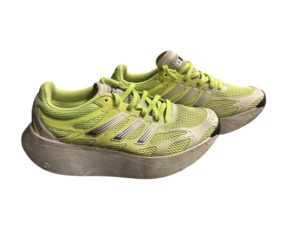 Adidas adizero aruku green athletic shoes men’s 6.5, thick curved rocker sole